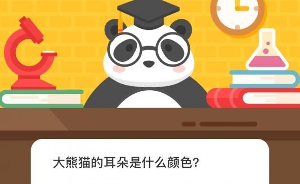 大熊猫的耳朵是什么颜色 微博森林驿站12.1每日一题答案